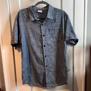 Mens Button Down Short Sleeve Shirt
